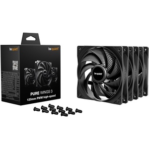 BL140 - be quiet! Pure Wings 3 120mm PWM High-Speed - Pack de 3 ventilateurs 120mm noir