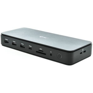 TB4DUALDPDOCKPDPRO - i-tec - Station d’accueil USB-C double écran avec 2x DP, LAN et PD 92W (chargeur inclus)