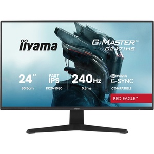 G2471HS-B1 - iiyama G-Master G2471HS-B1 Red Eagle - 23.8" FHD 16:9 0.3ms 240Hz IPS G-Sync Compatible - 2x HDMI et DP