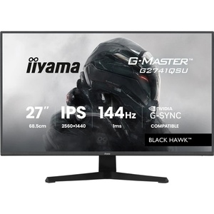 G2741QSU-B1 - iiyama G-Master G2741QSU-B1 Black Hawk - 27" QHD 16:9 1ms 144Hz IPS G-Sync Compatible - HDMI et DP