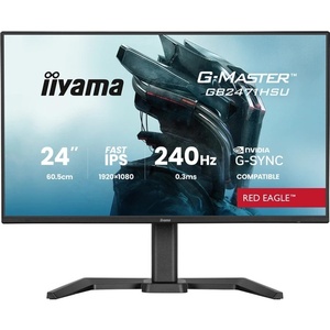 GB2471HSU-B1 - iiyama G-Master GB2471HSU-B1 Red Eagle - 23.8" FHD 16:9 0.3ms 240Hz IPS G-Sync Compatible - 2x HDMI et DP