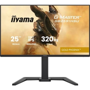 GB2591HSU-B1 - iiyama G-Master GB2591HSU-B1 Gold Phoenix - 24.5" FHD 16:9 0.4ms 320Hz IPS G-Sync Compatible - 2x HDMI et DP
