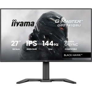 GB2741QSU-B1 - iiyama G-Master GB2741QSU-B1 Black Hawk - 27" QHD 16:9 1ms 144Hz IPS G-Sync Compatible - HDMI et DP