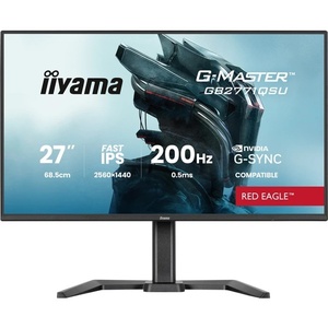 GB2771QSU-B1 - iiyama G-Master GB2771QSU-B1 Red Eagle - 27" QHD 16:9 0.3ms 200Hz IPS G-Sync Compatible - 2x HDMI et DP