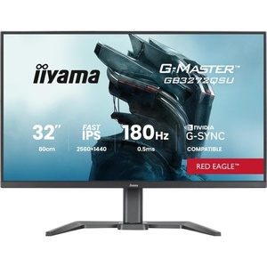 GB3272QSU-B1 - iiyama G-Master GB3272QSU-B1 Red Eagle - 31.5" QHD 16:9 0.5ms 180Hz IPS G-Sync Compatible - 2x HDMI et DP