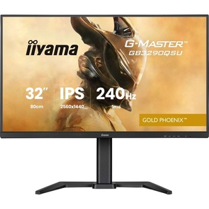 GB3290QSU-B1 - iiyama G-Master GB3290QSU-B1 Gold Phoenix - 31.5" QHD 16:9 1ms 240H IPS FreeSync Premium - 2x HDMI et DP