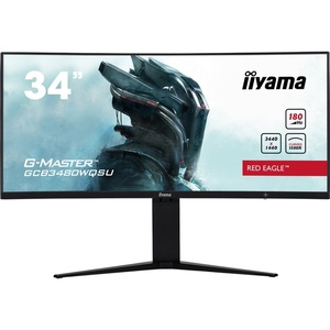 GCB3480WQSU-B1 - iiyama G-Master GCB3480WQSU-B1 Red Eagle - 34" WQHD incurvé 1500R 21:9 0.4ms 165Hz VA FreeSync Premium Pro - 2x HDMI et