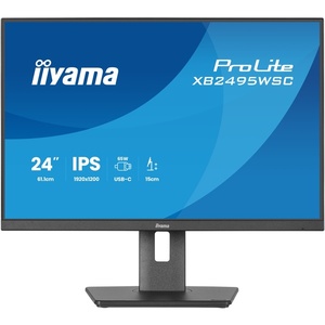 XB2495WSC-B1 - iiyama ProLite XB2495WSC-B1 - 24.1" WUXGA 16:10 4ms 100Hz IPS- HDMI et USB-C (DP alt mode et PD 65W)