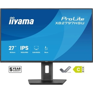 XB2797HSU-B1 - iiyama ProLite XB2797HSU-B1 - 27" FHD 16:9 4ms 120Hz IPS Adaptive Sync - HDMI et DP