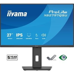 XB2797QSU-B1 - iiyama ProLite XB2797QSU-B1 - 27" QHD 16:9 4ms IPS - 2x HDMI et DP