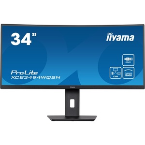 XCB3494WQSN-B5 - iiyama ProLite XCB3494WQSN-B5 - 34" WQHD incurvé 1500R 21:9 0.4ms 120Hz VA FreeSync Premium - HDMI, DP et USB-C (PD 65W)