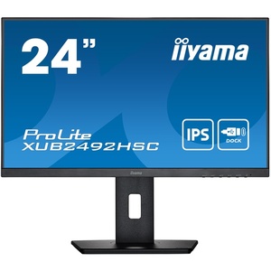 XUB2492HSC-B5 - iiyama ProLite XUB2492HSC-B5 - 23.8" FHD 16:9 4ms IPS - HDMI, DP et USB-C (DP alt mode et PD 65W)