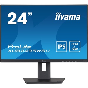 XUB2495WSU-B5 - iiyama ProLite XUB2495WSU-B5 - 24.1" WUXGA 16:10 5ms IPS - VGA, HDMI et DP