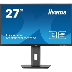 XUB2797QSN-B2 - iiyama ProLite XUB2797QSN-B2 - 27" QHD 16:9 1ms 100Hz IPS Adaptive Sync - HDMI, DP et USB-C (DP alt mode et PD 65W)