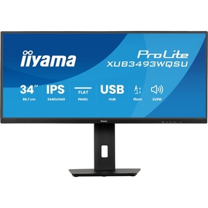 XUB3493WQSU-B6 - iiyama ProLite XUB3493WQSU-B6 - 34" WQHD 21:9 1ms 120Hz Adaptive Sync IPS - 2x HDMI et DP